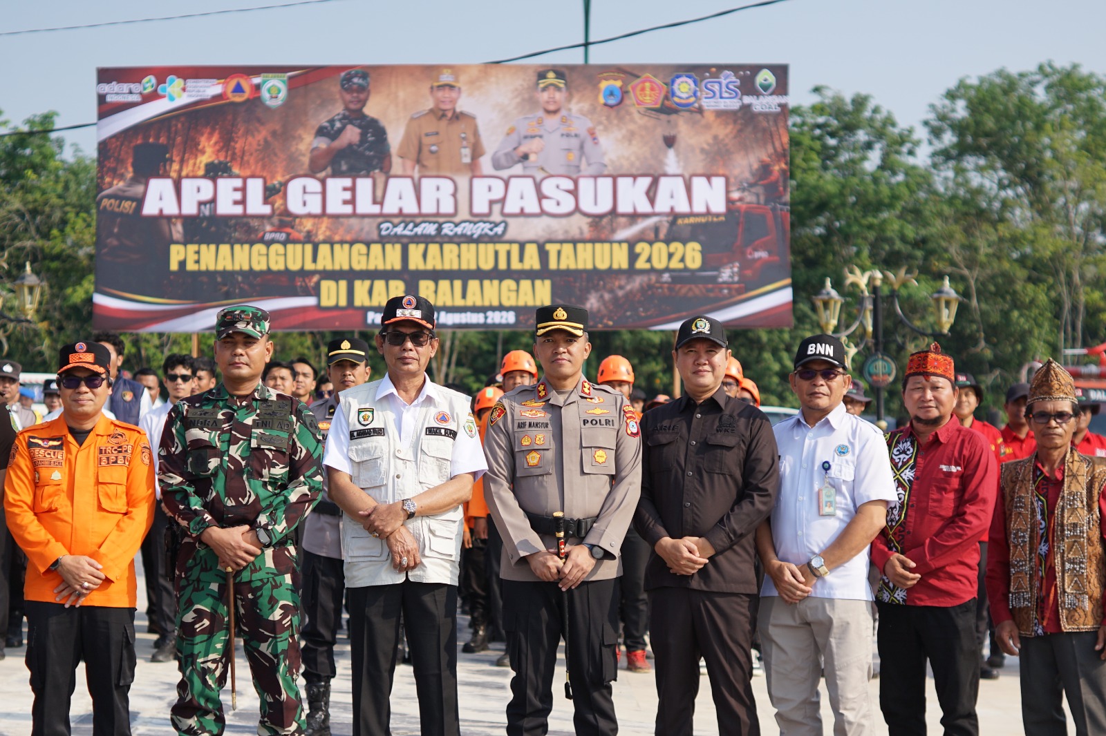 Apel Gelar Pasukan Karhutla, Pemkab Balangan Perkuat Kesiapsiagaan Hadapi Musim Kemarau