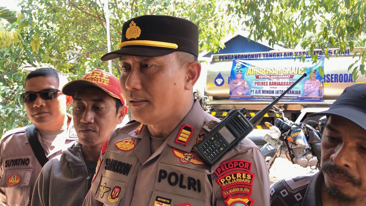 Tanggap Dampak Kemarau, Satbinmas Polres Banjarbaru Mapping Warga Terdampak Kekeringan